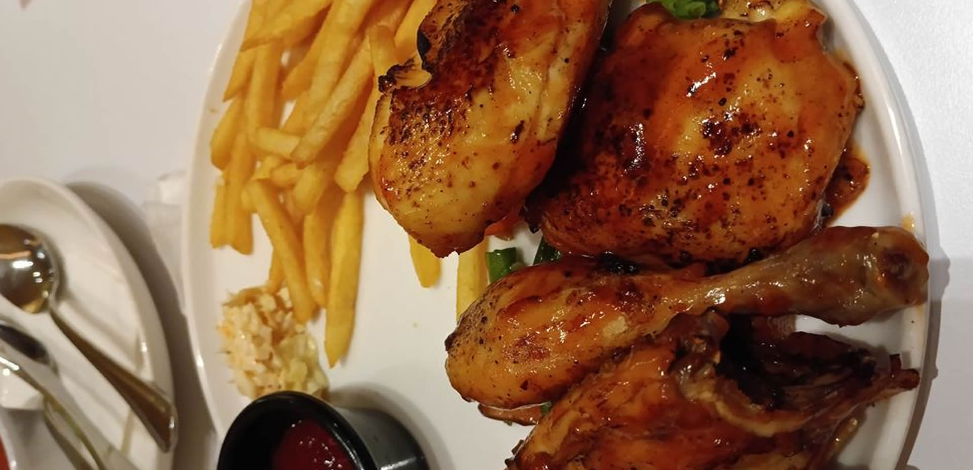 Fries and chicken