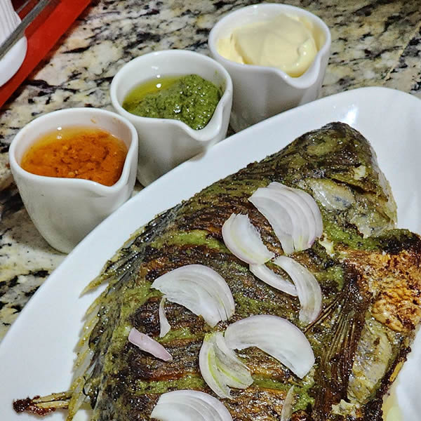 Roasted fish